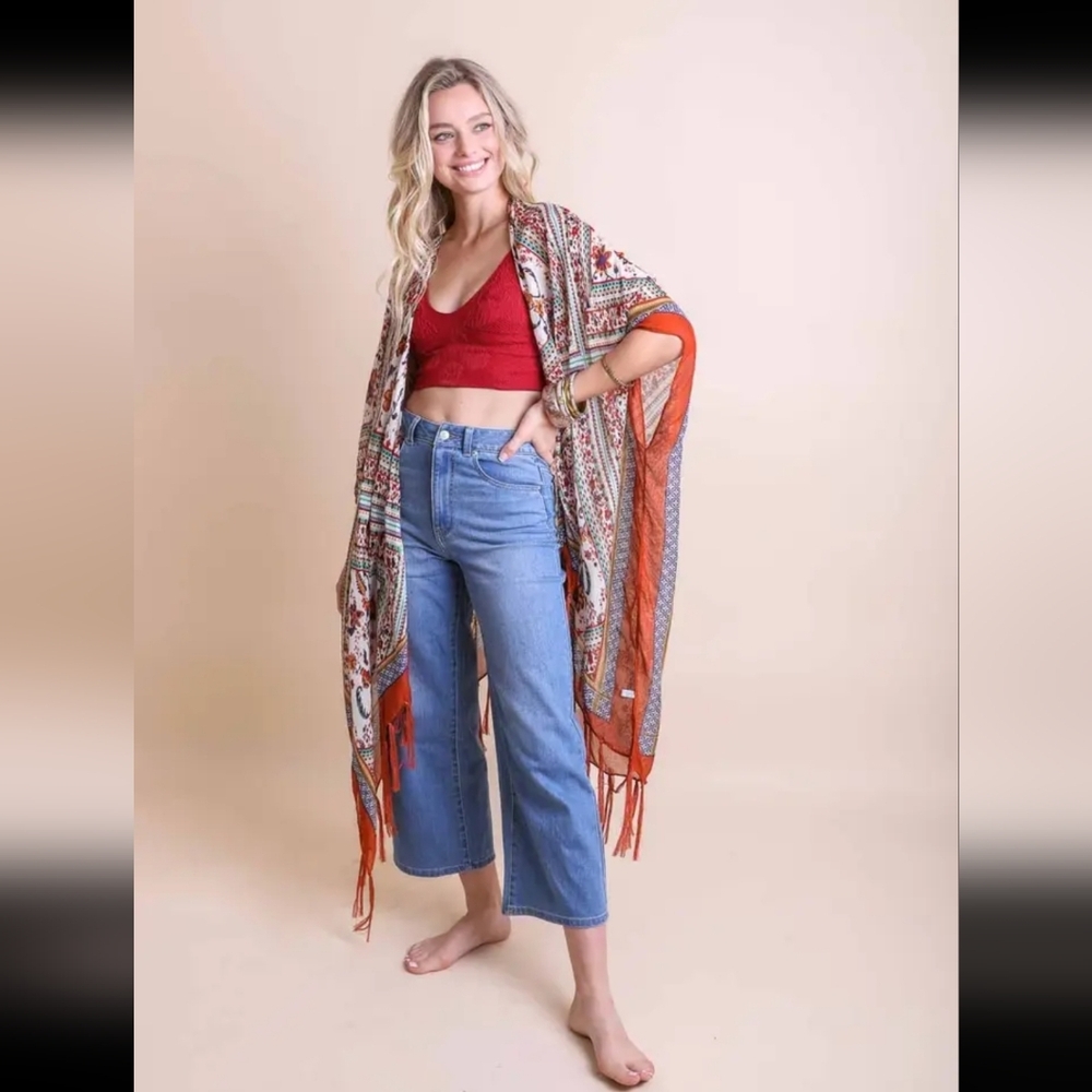 Bohemian Diamond Tassel Kimono - Picture 5 of 5